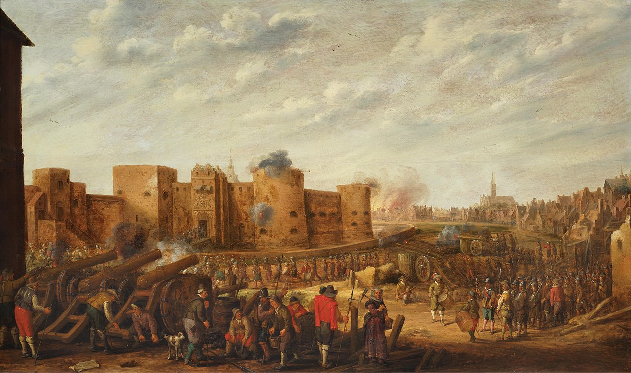 Het beleg van Kasteel Vredenburg te Utrecht in 1577 door Joost Cornelisz Droochsloot (Centraal Museum, Utrecht) 