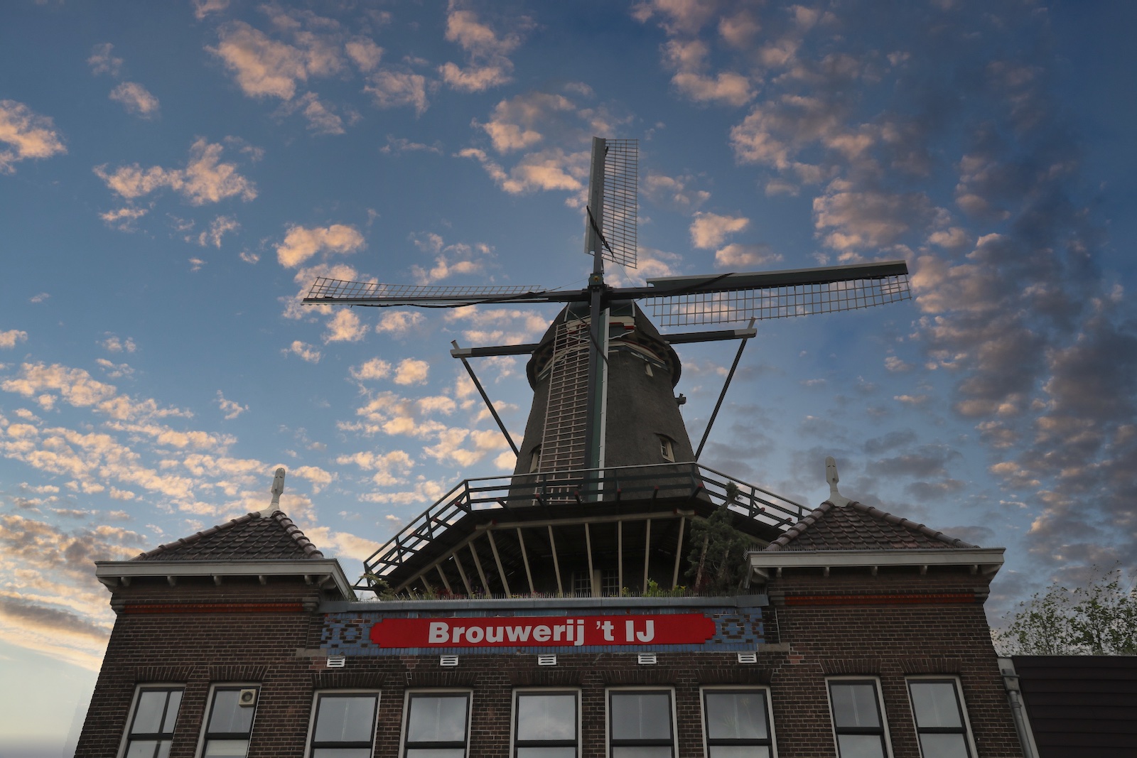 The iconic windmill next to Brouwerij 't IJ