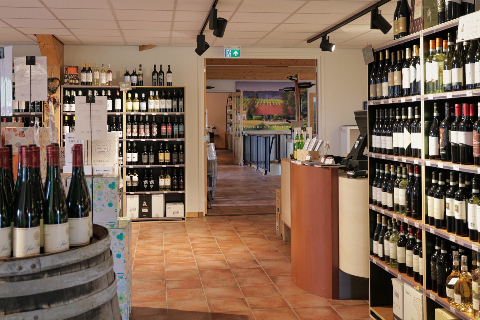 Wijnwinkel van Het Nederlands Wijnbouwcentrum in Groesbeek