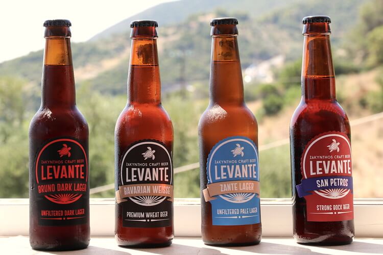 The core range of Levante brewery