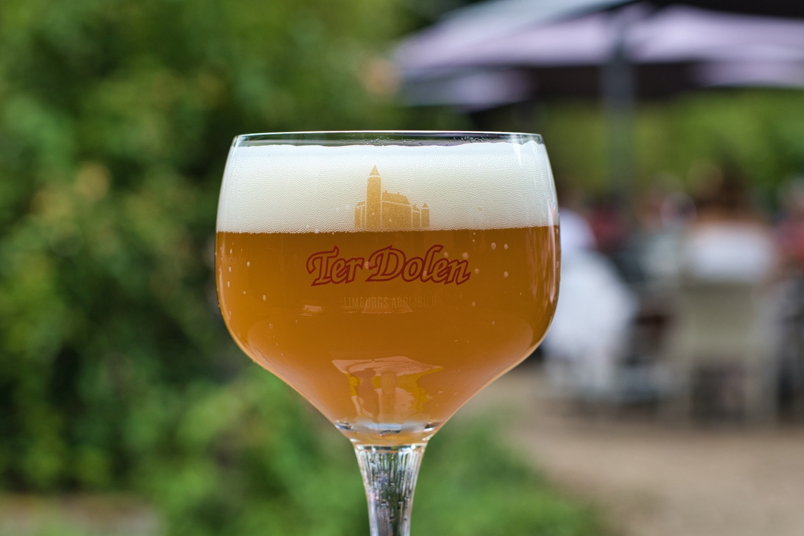 Ter Dolen Blond, the first abbey beer brewed at Castle brewery Ter Dolen 