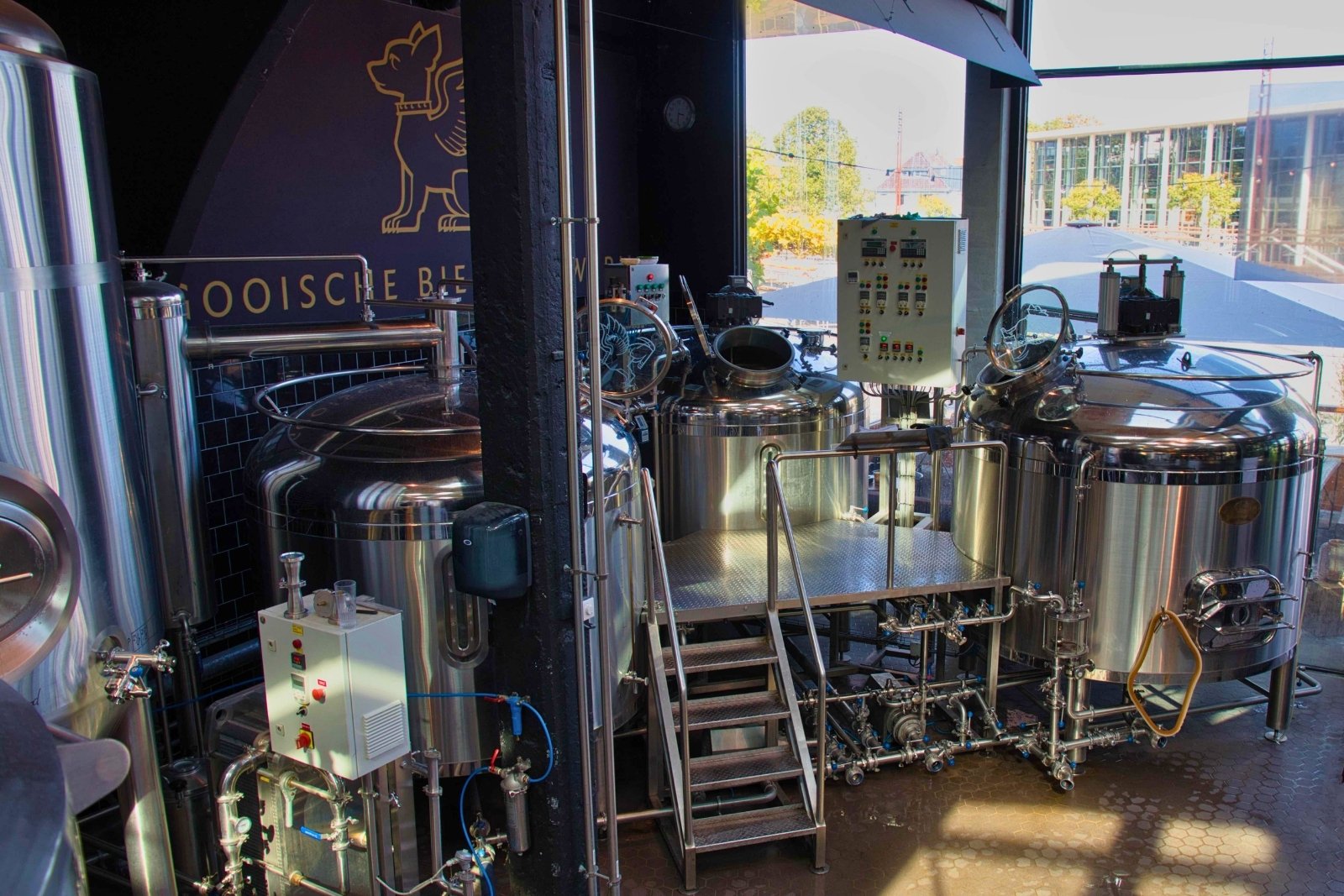 Brewhouse of Gooische Brewery in Hilversum