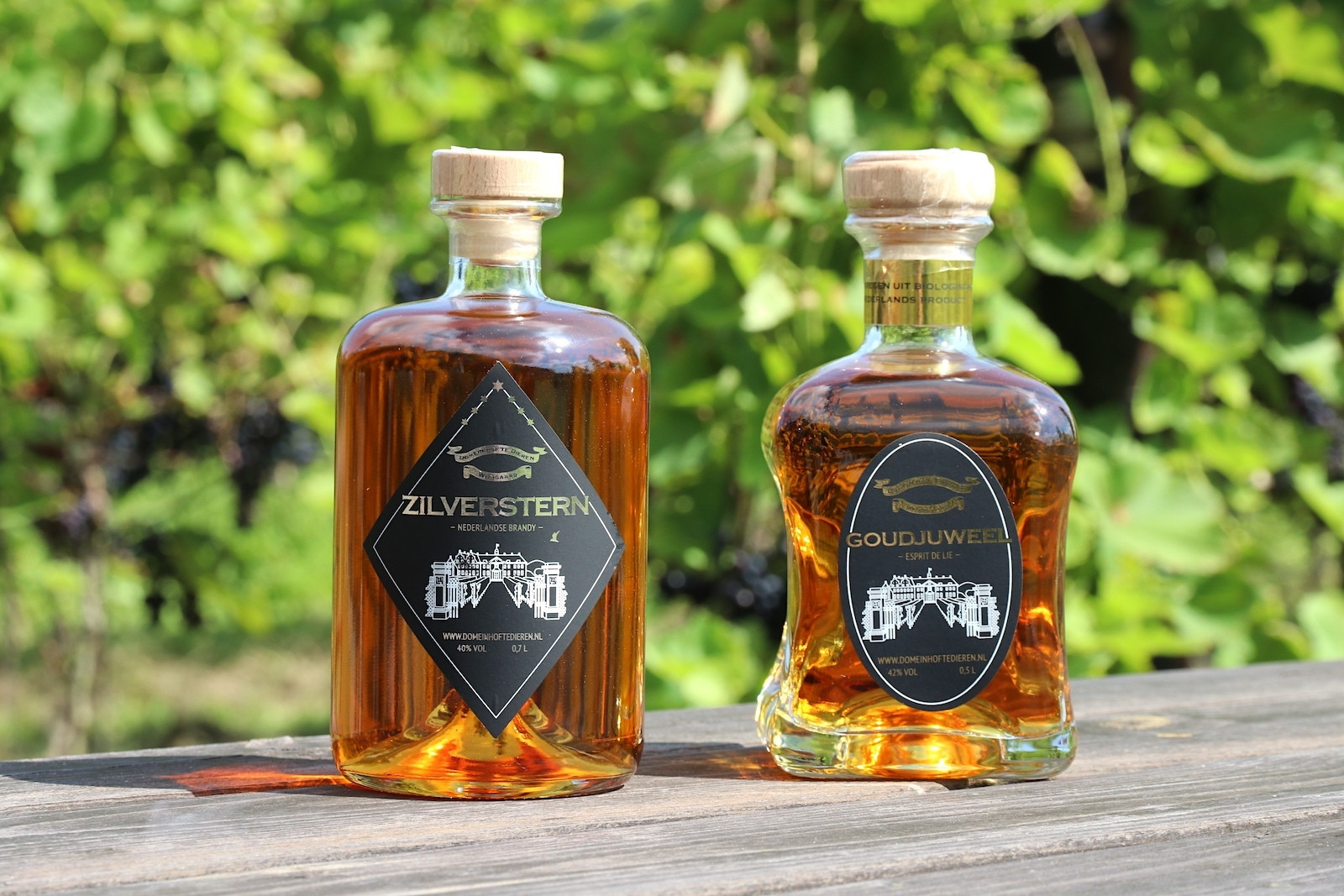 Distilled spirits of Domein Hof te Dieren in Gelderland