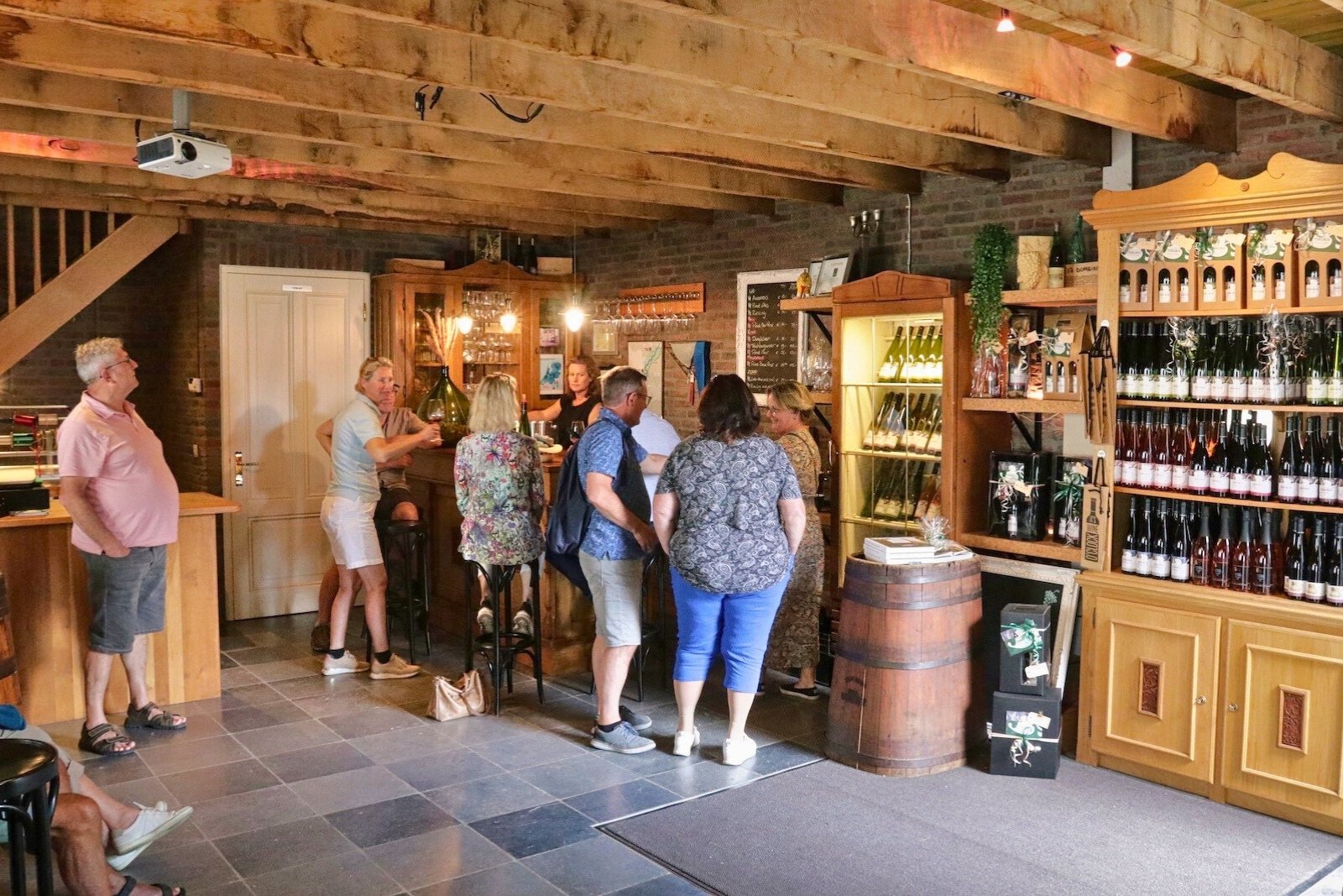 Tasting room and wine shop at Wijngoed Thorn