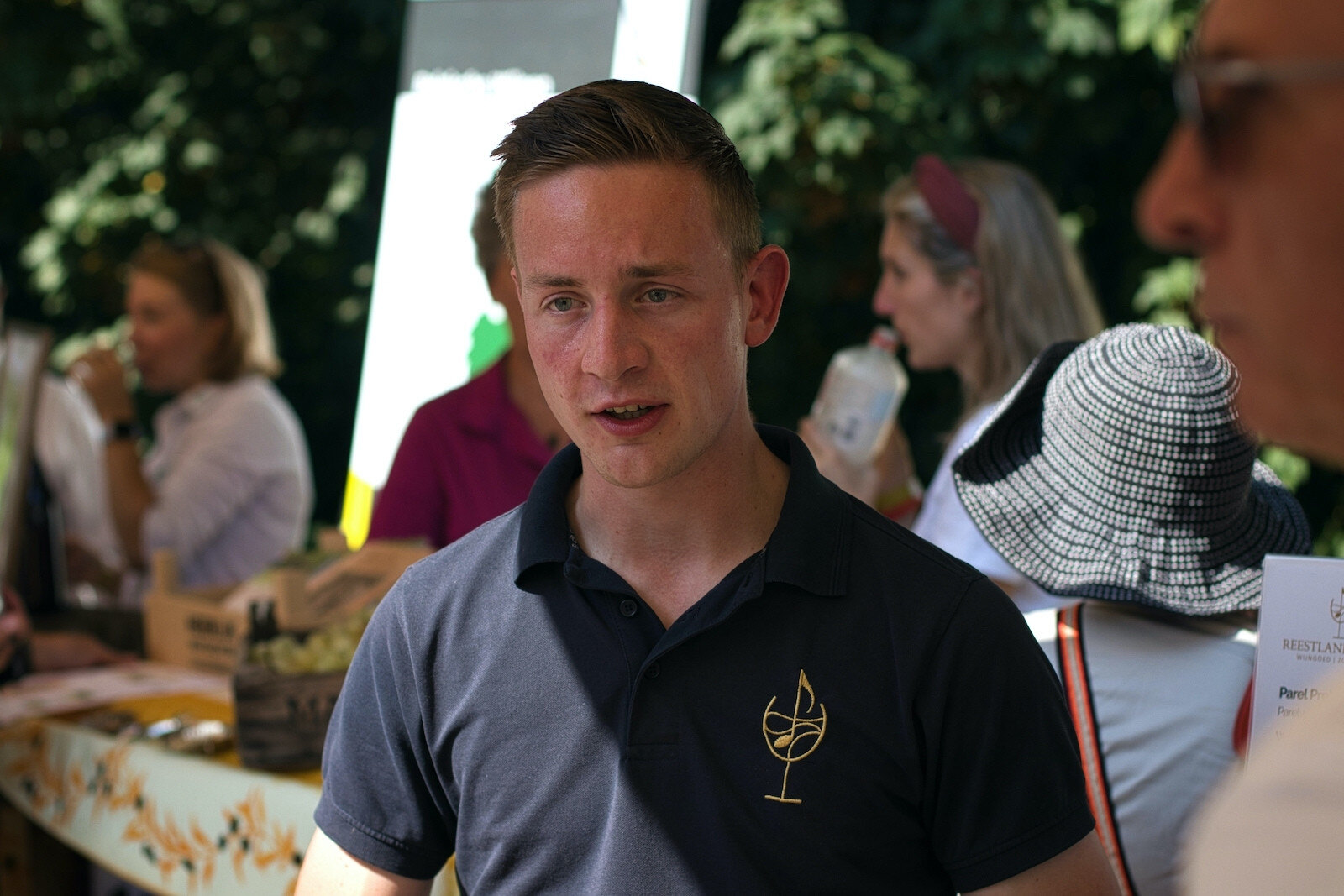 Bas Huisman of Wijngoed De Reestlandhoeve at Wine Festival of the Low Countries