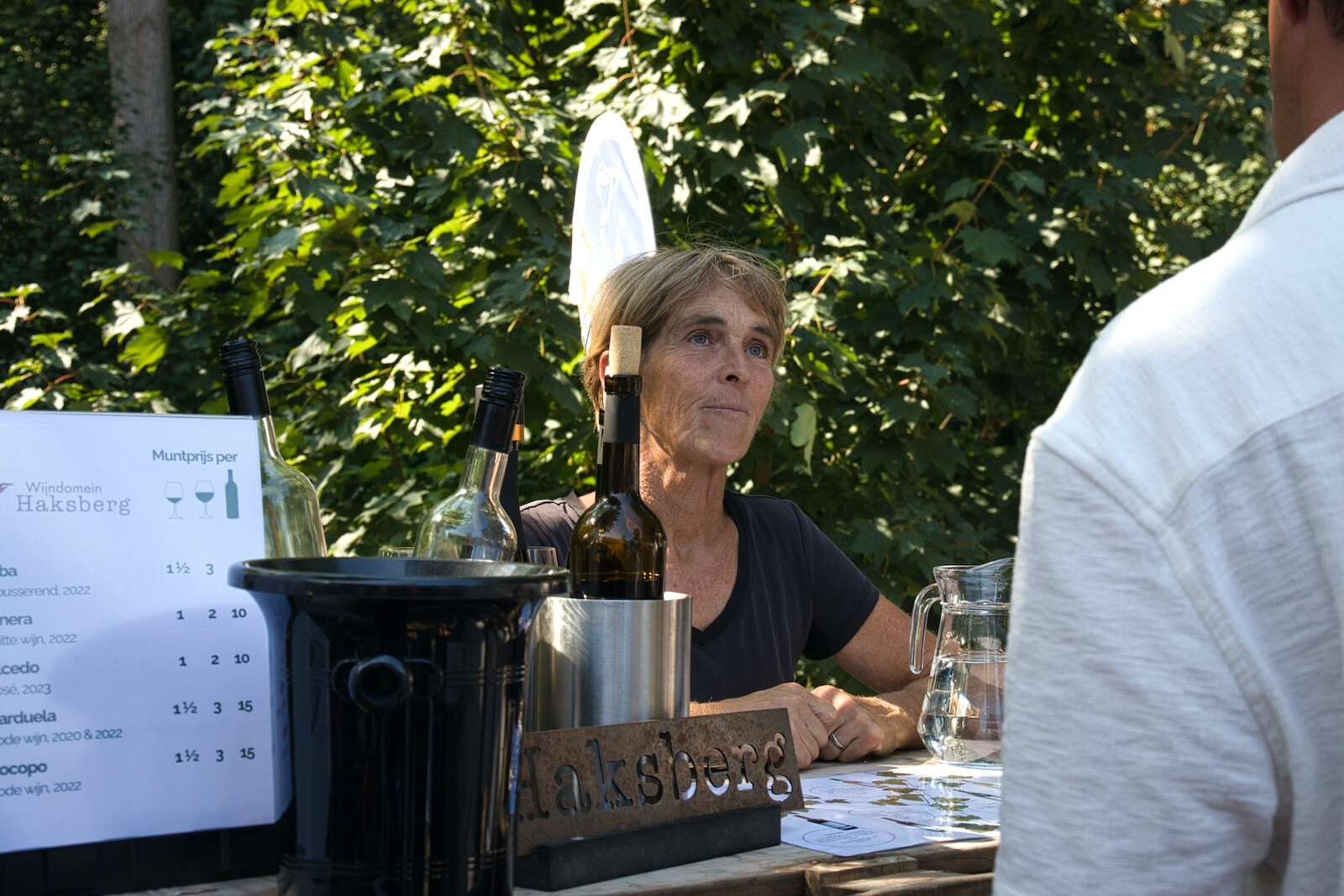 Winemaker Hilde Rutten of Wijndomein Haksberg at Wine Festival of the Low Countries