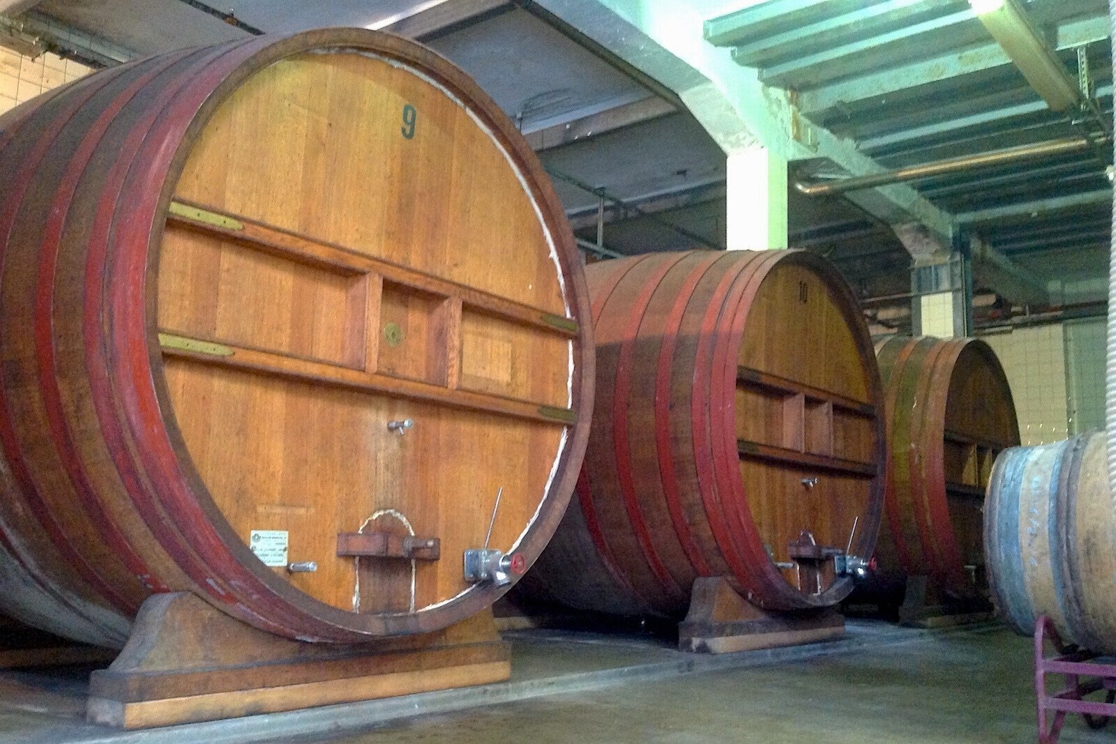 Giant foeders of Brouwerij Oersoep at the former Honig complex in Nijmegen