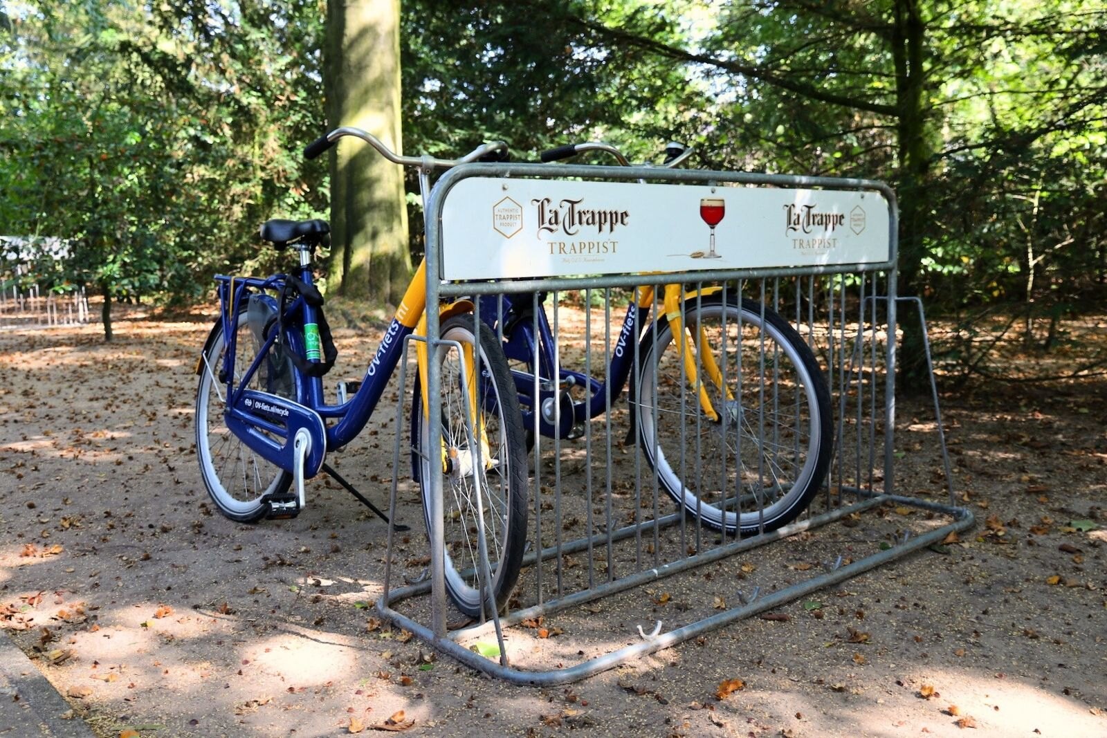 Public Transportation bikes (OV-fiets) at La Trappe Trappist taproom