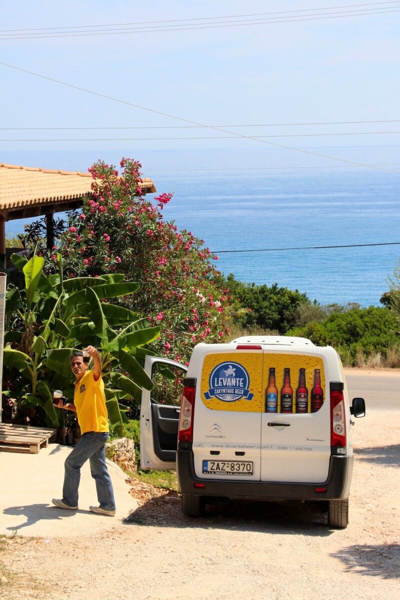 Zakynthos craft beer ready for delivery