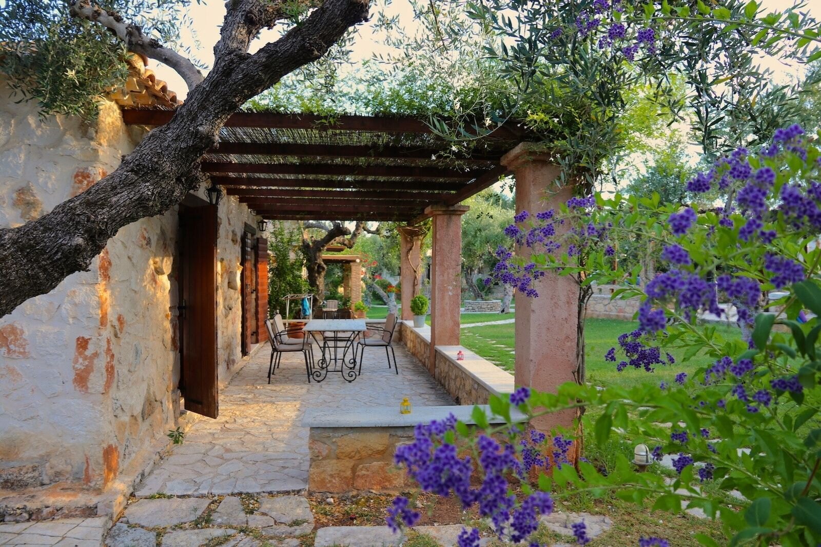 Our bungalow with terrace at Paliokaliva Appartments and Villas, Zakynthos