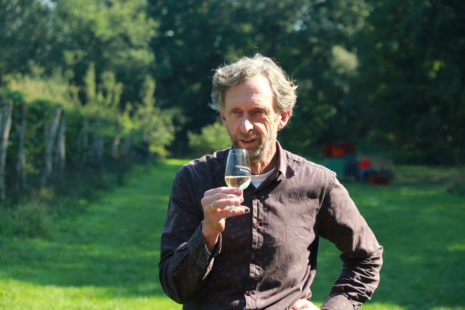 Dutch winemaker Henk Breugem of Aan de Breede Beek winery in Nijkerk