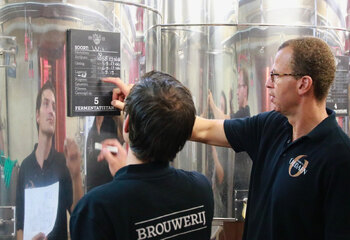 Maurice Arrindell, head brewer at Oudaen brewery in Utrecht