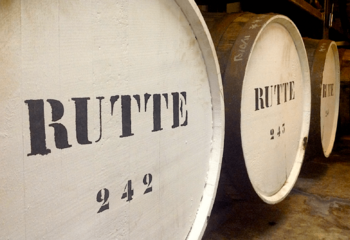Barrel aged genever at Rutte Distillery